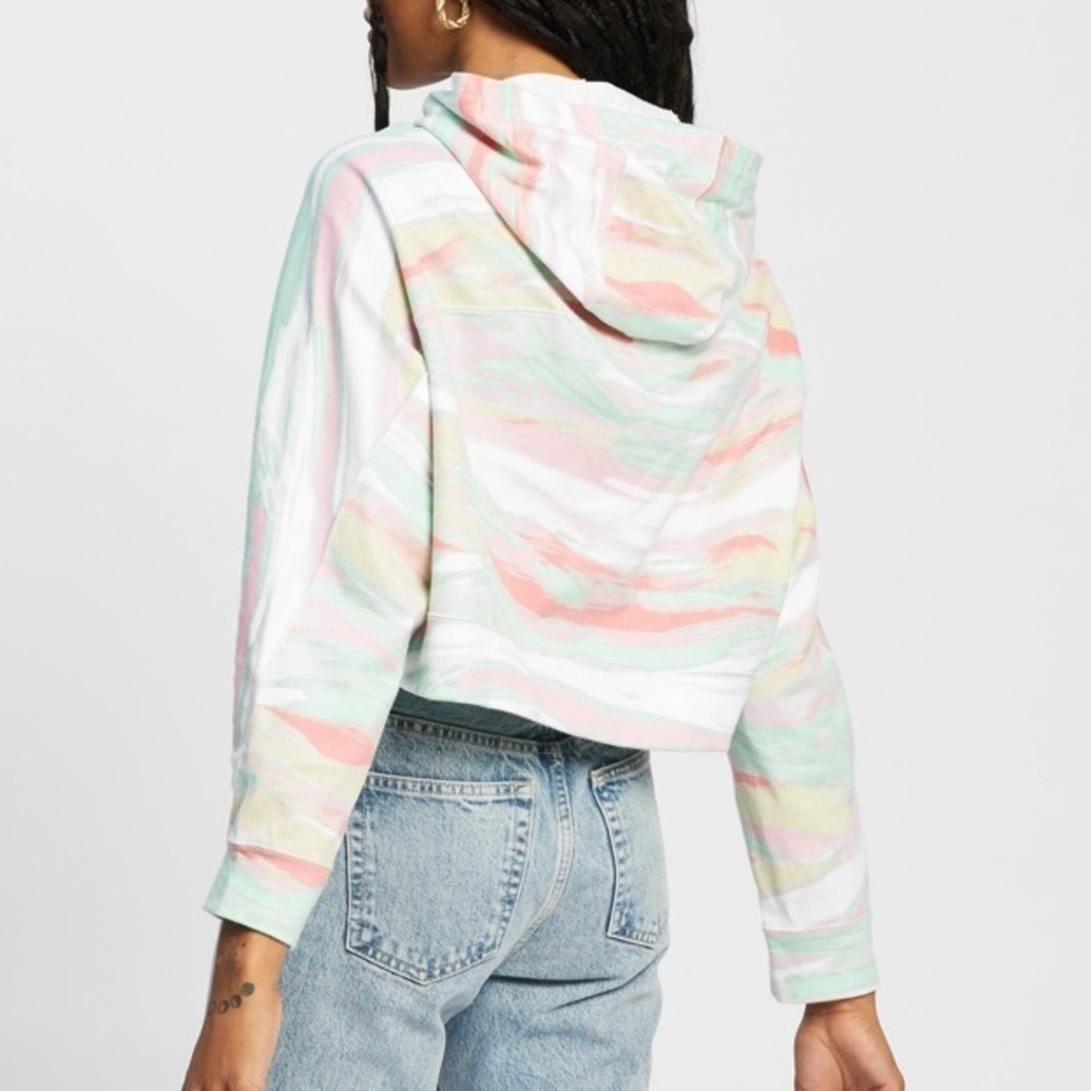 Adidas Pastel marble crop hoodie - Picture 2 of 8